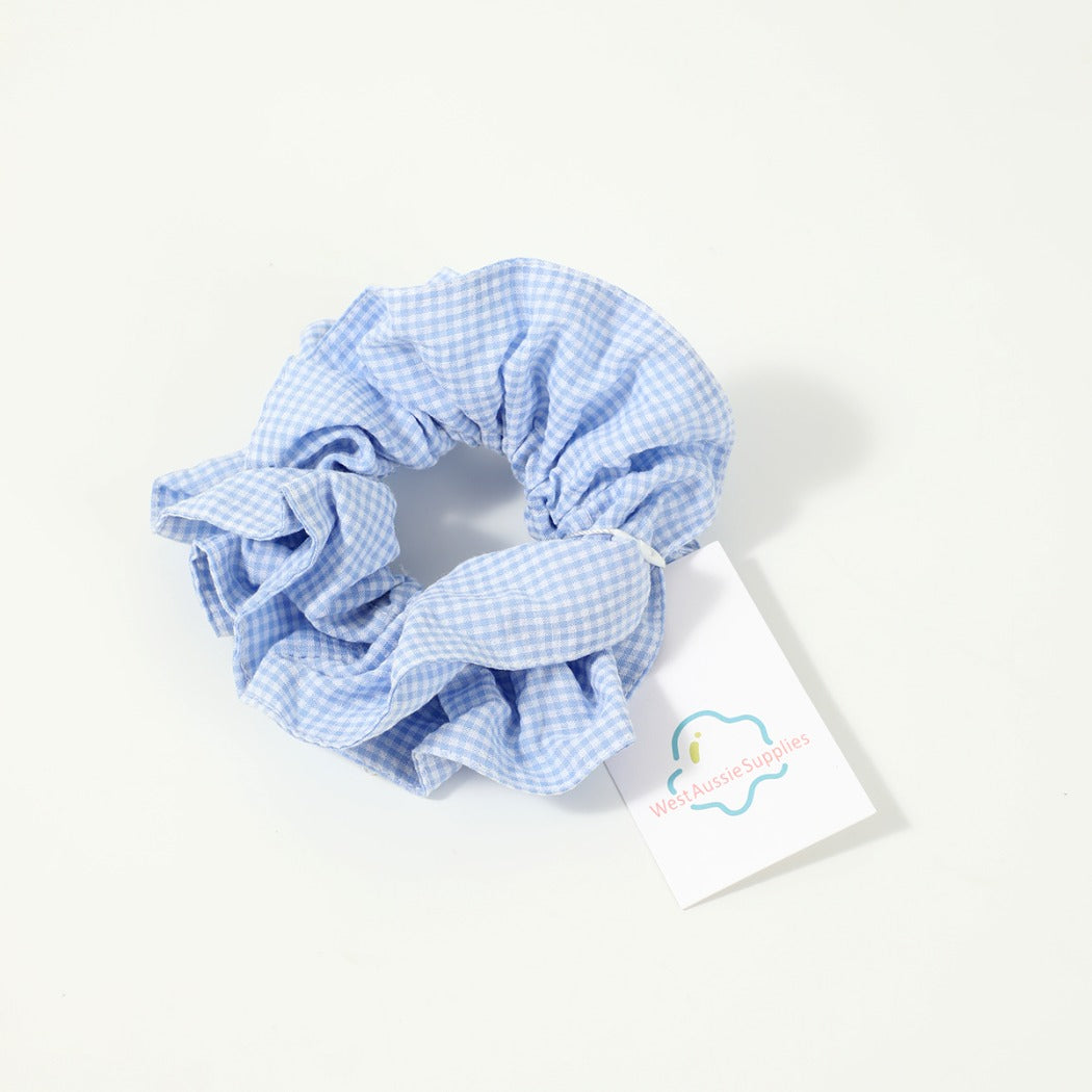 Gifty - Vintage Plaid Double Layer Scrunchie