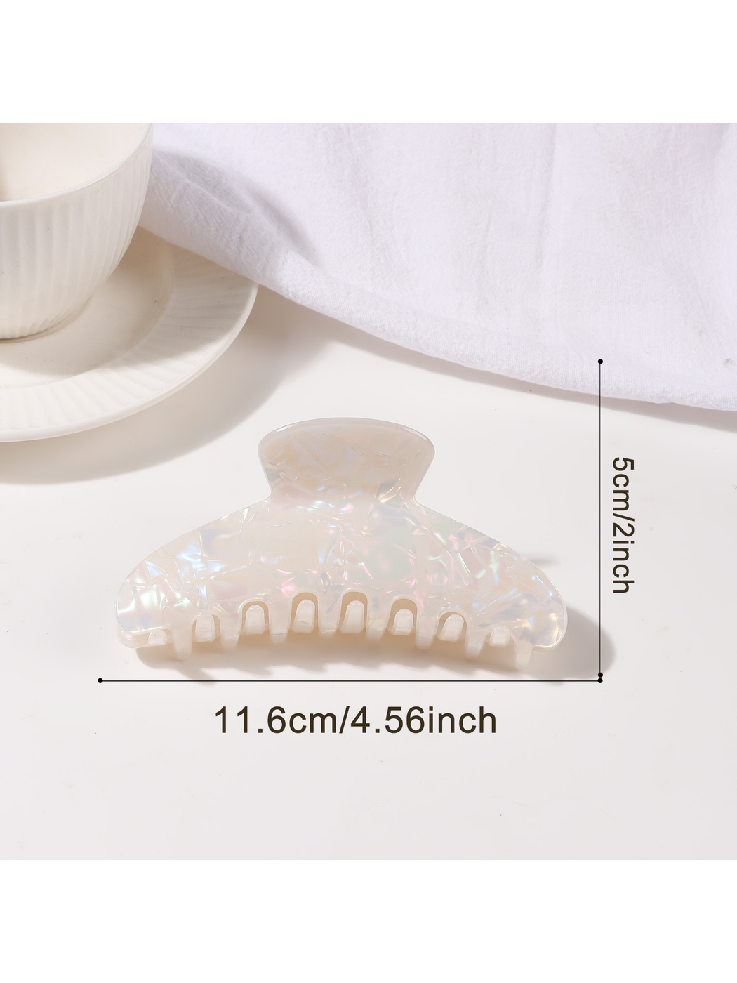 Beau - Sweet Style Iridescent Curved Claw Clip