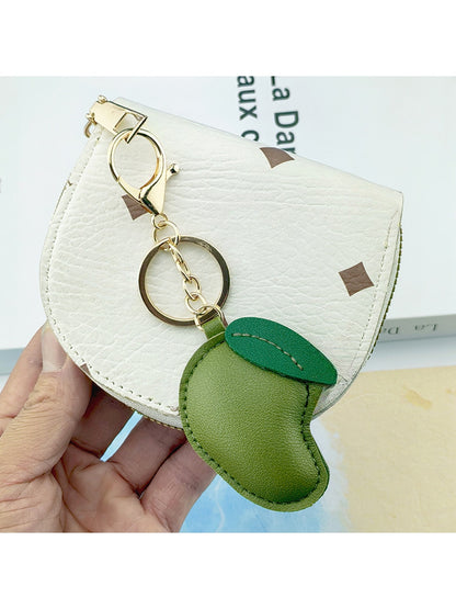 Keypus - Mango Shape Alloy and PVC Bag Charm Keychain