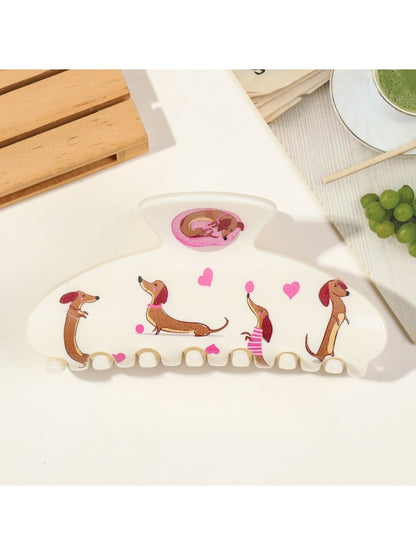 Beau - Cute Puppy Square Hair Clip