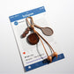 Keypus - Dark Colored Racket Shaped Keychain