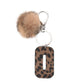 Keypus - Leopard Print Oil-Edged Letter Keychain