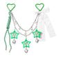 Keypus - Y2K Star Heart Bow Chain Bag Charm Keychain