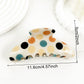 Beau - Classic Polka Dot Patterned Claw Clip