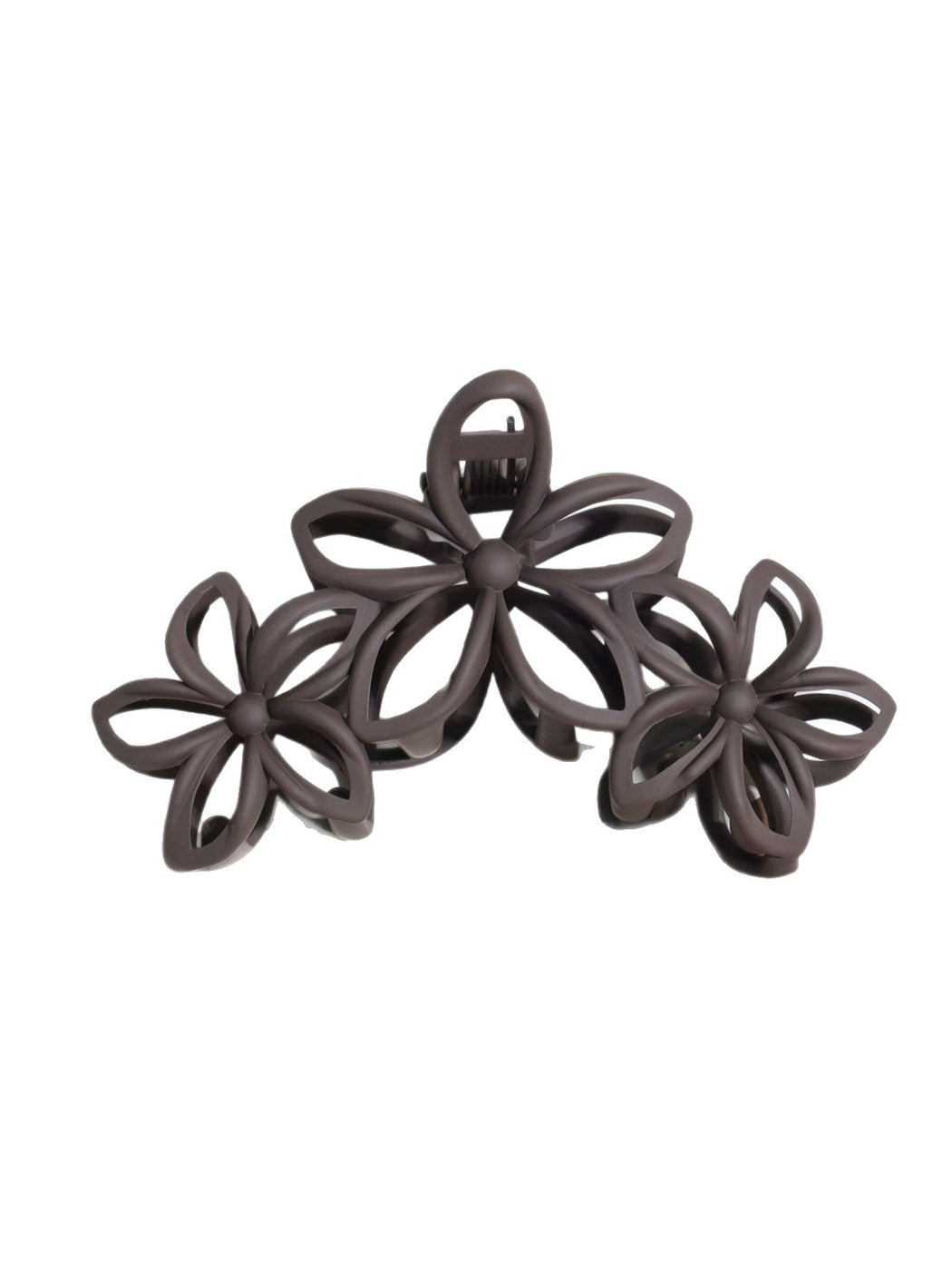 Beau - Plastic Hollow Flower Floral Hair Claw Clip