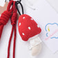 Keypus - Small Red Mushroom Keychain