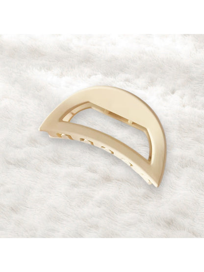 Beau - Plastic Half Circle Geometric Hair Claw Clip