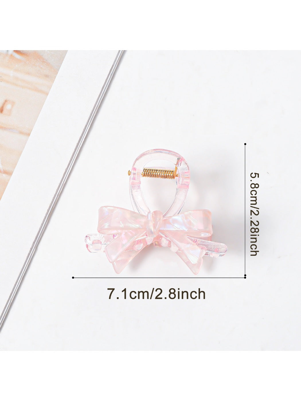 Beau - Macaron Colored Bow Shaped Claw Clip