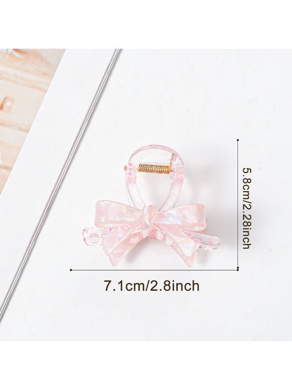 Beau - Macaron Colored Bow Shaped Claw Clip