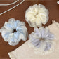 Gifty - Puffy Pleated Mesh Scrunchie
