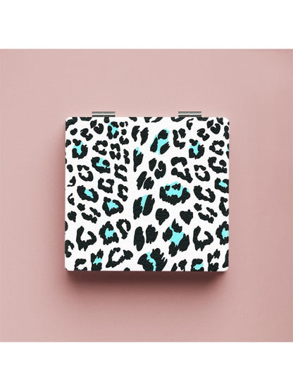 Mirroray - Colorful Leopard Print Folding Makeup Mirror