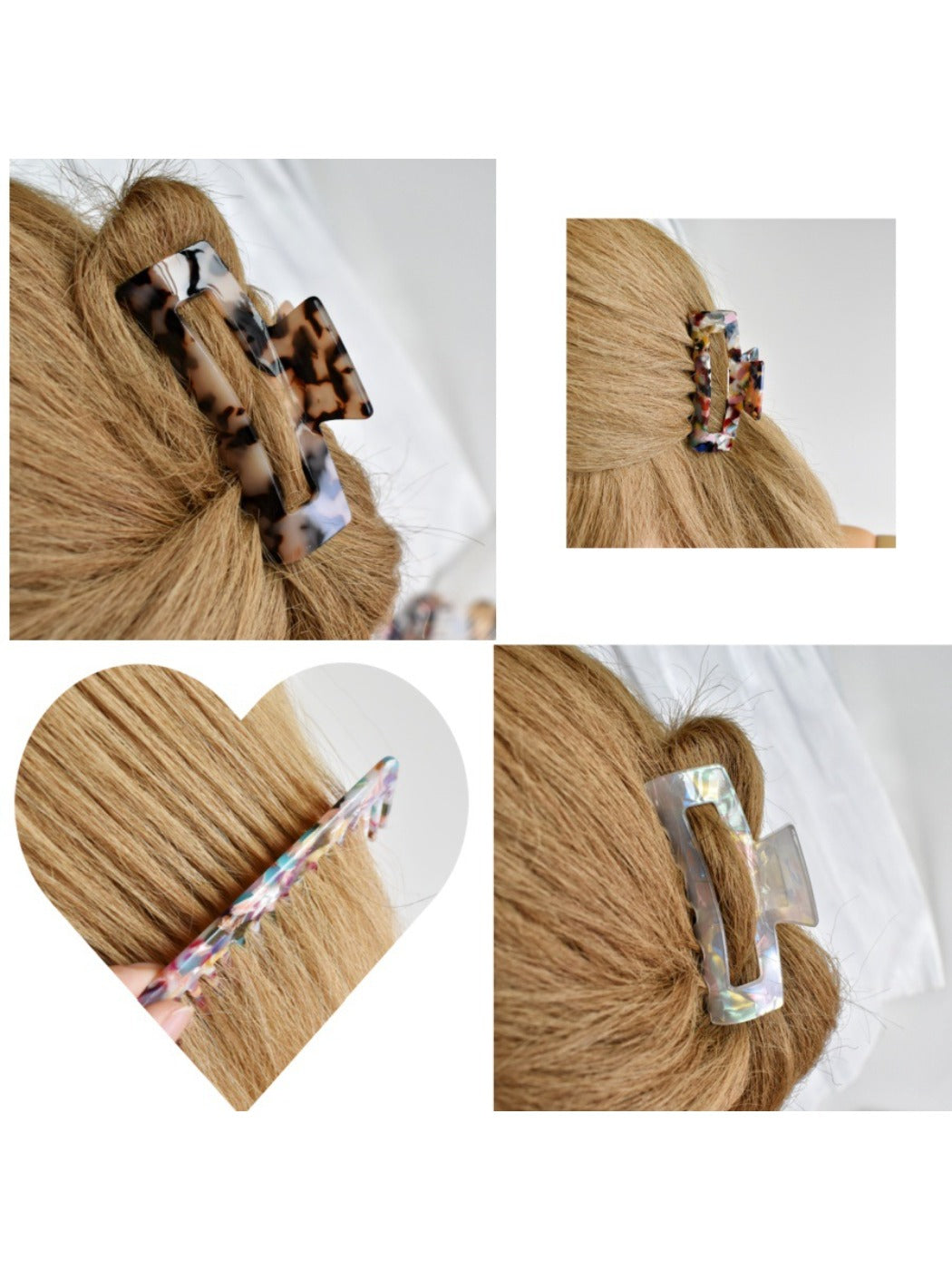 Beau - Hair Comb and Claw Clip 2 PCS Set