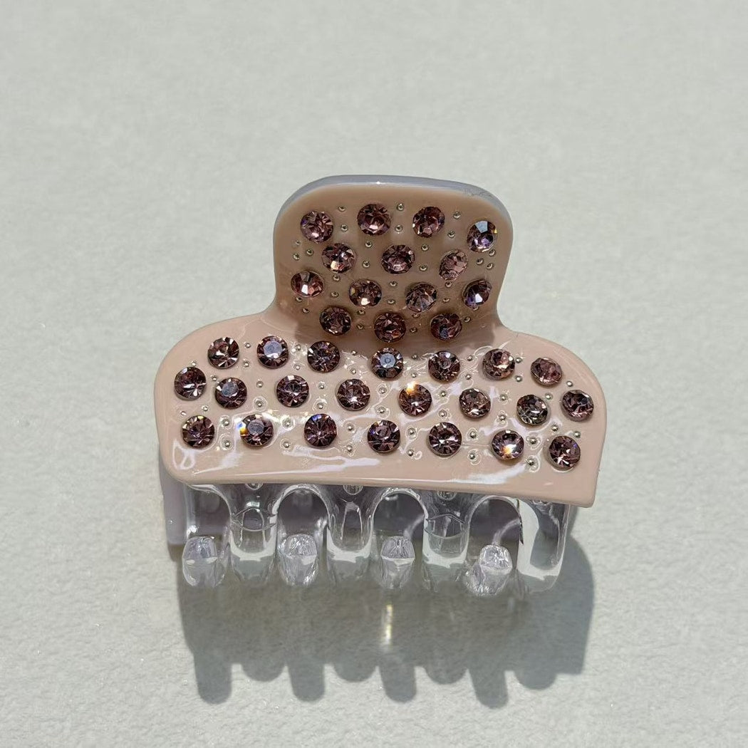 Beau - Shiny Rhinestone Tiny Hair Claw Clip