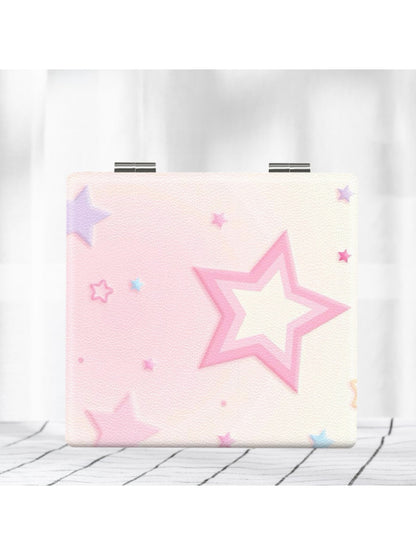 Mirroray - Pastel Print Portable Folding Makeup Mirror