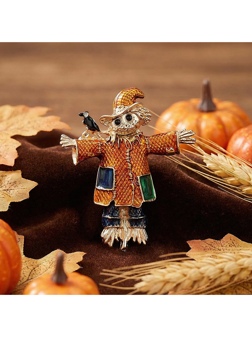 Brovia - Cartoon Scarecrow Oil Drip Finish Brooch