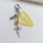Keypus - Heart Pendant Bow Detail Bag Charm Keychain