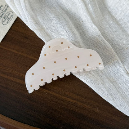 Beau - Polka Dot Geometric Hair Styling Claw Clip