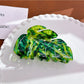 Beau - Leaf Shaped Hair Clip Large Acetate Hair Claw