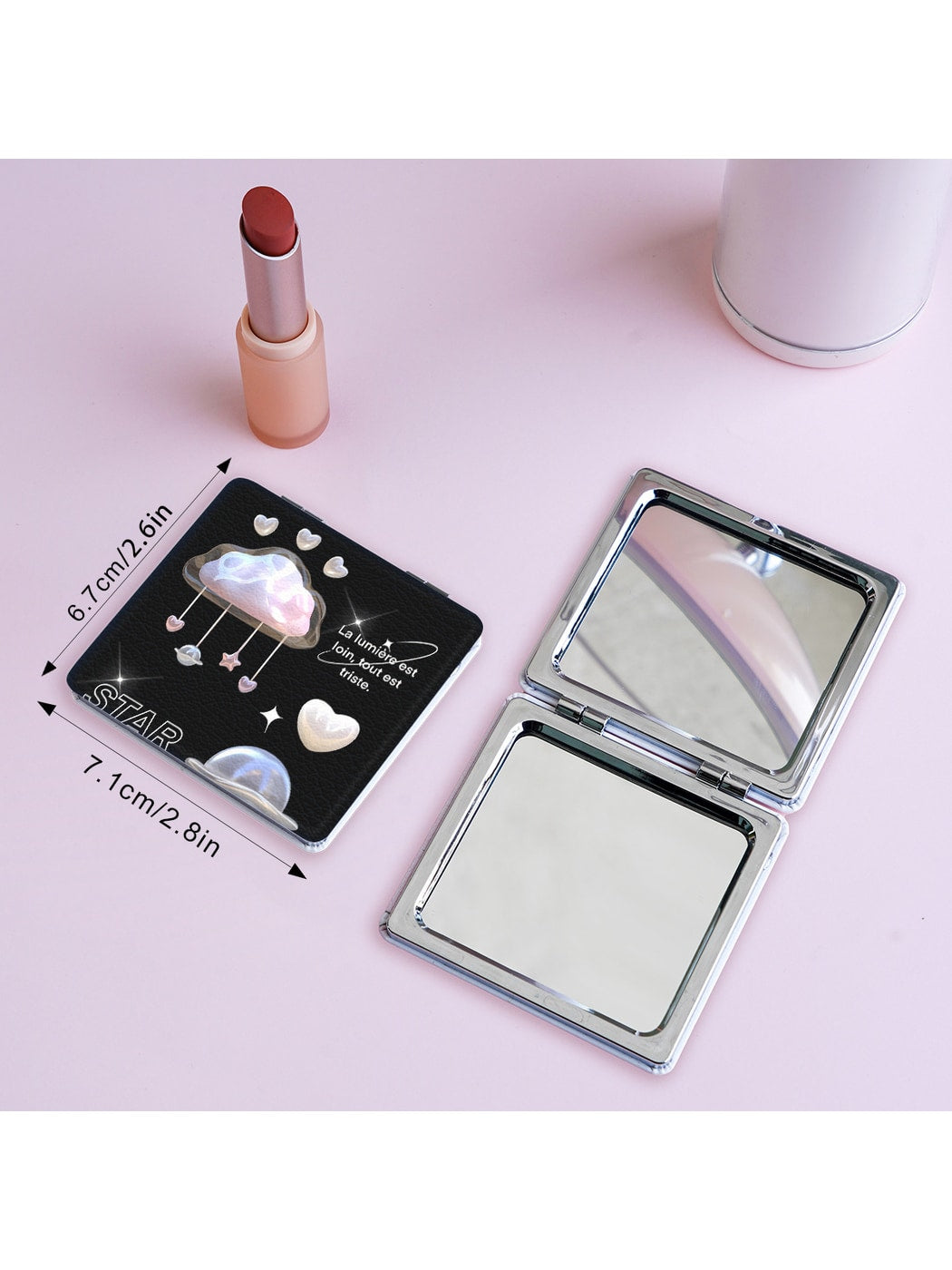 Mirroray - Y2K Style Portable Compact Folding Mirror