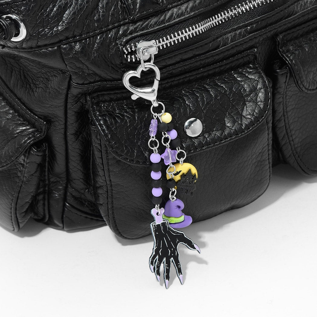 Keypus - Halloween Black Palm Pendant Keychain