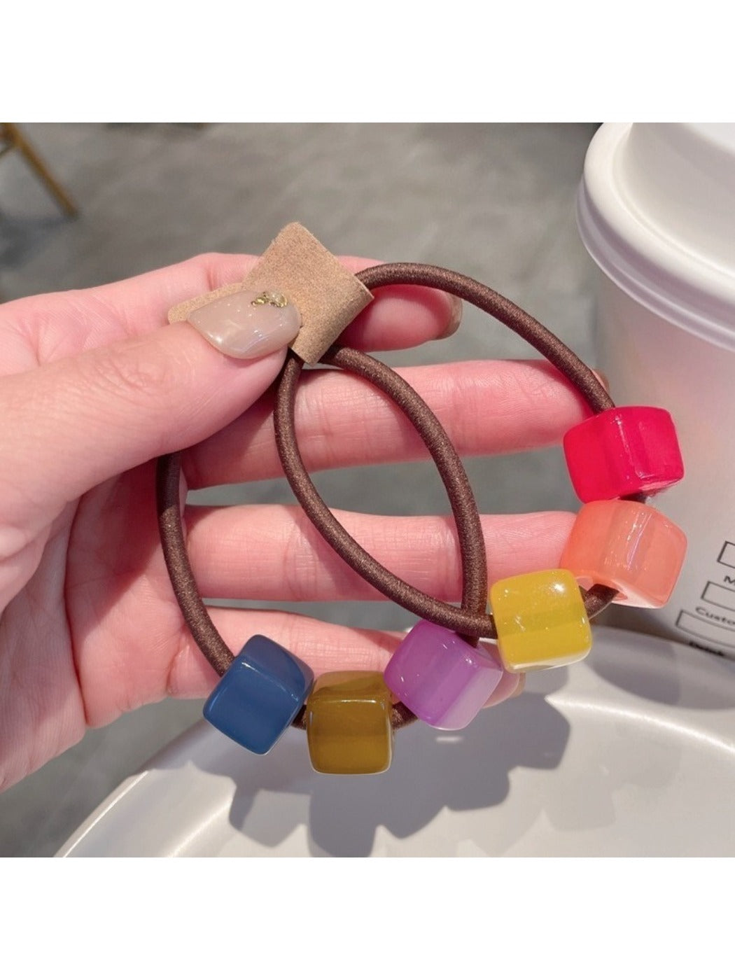 Gifty - Macaron Cube Hair Ties