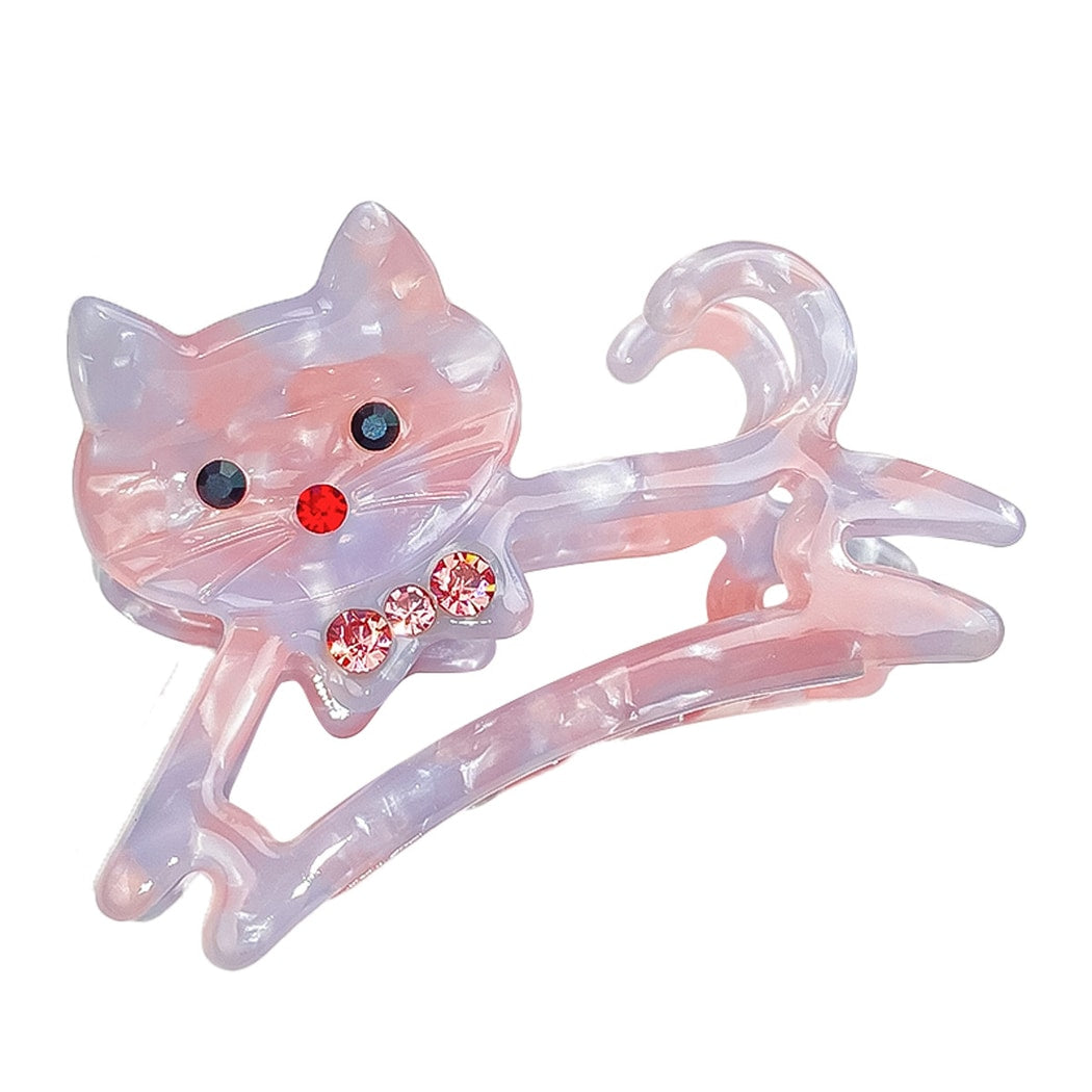 Beau - Openwork Cat Shape Decorative Claw Clip