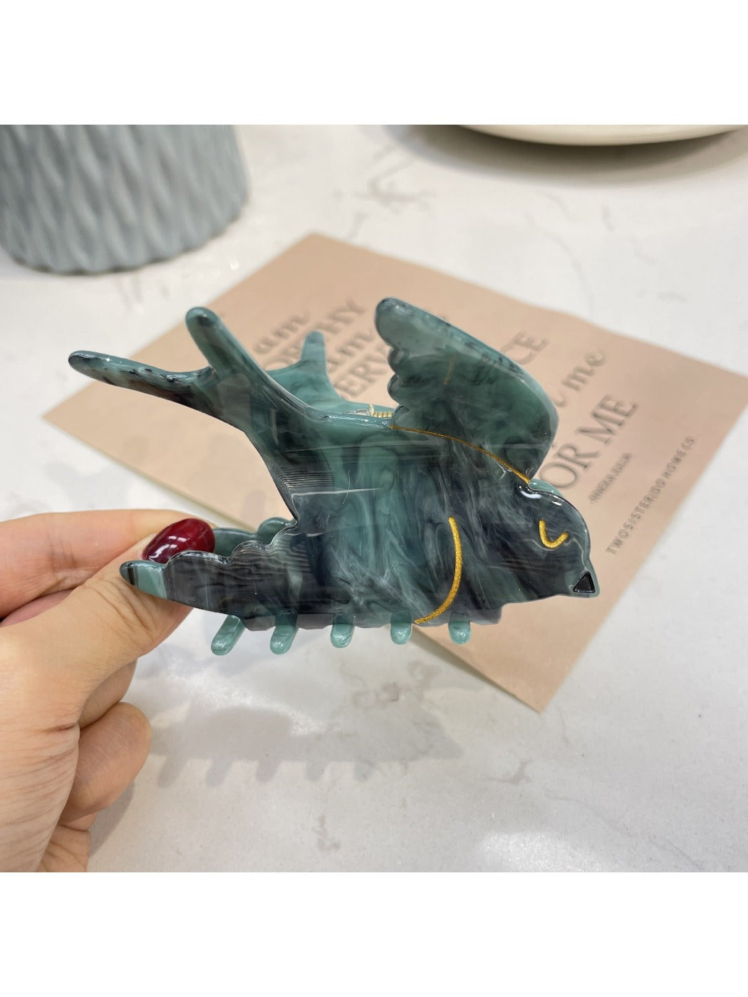 Beau - Bird Acetate Claw Clip