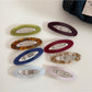 Beau - Vintage Openwork Oval Shaped Hair Clip