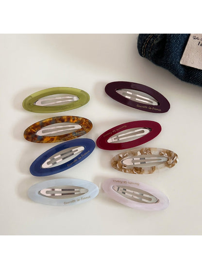 Beau - Vintage Openwork Oval Shaped Hair Clip