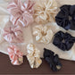 Gifty - Polka Dot Ruched Satin Finish Scrunchie