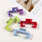 Beau - Geometric Marble Style PC Claw Hair Clip