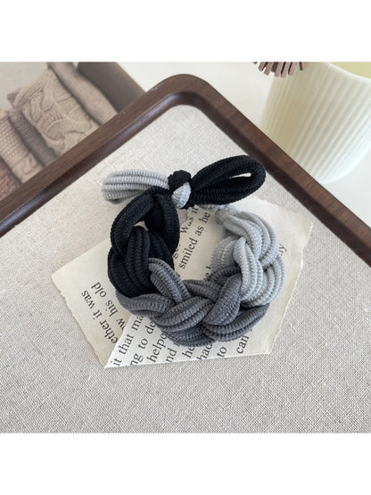 Gifty - Braided Nylon Bow Style Stretch Hair Tie