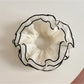 Gifty - Layered Mesh Contrast Trim Fabric Scrunchie