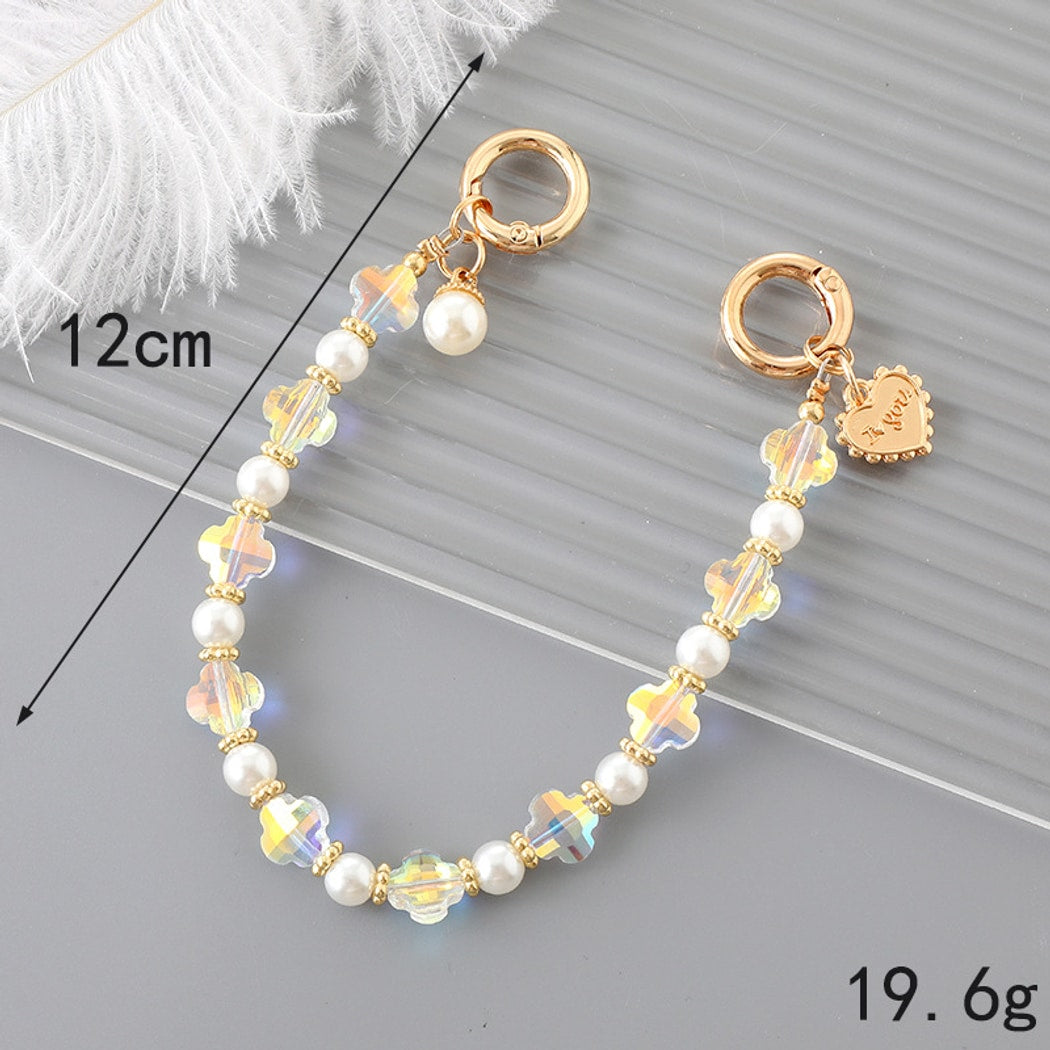 Keypus - Elegant Beaded Chain Bag Charm