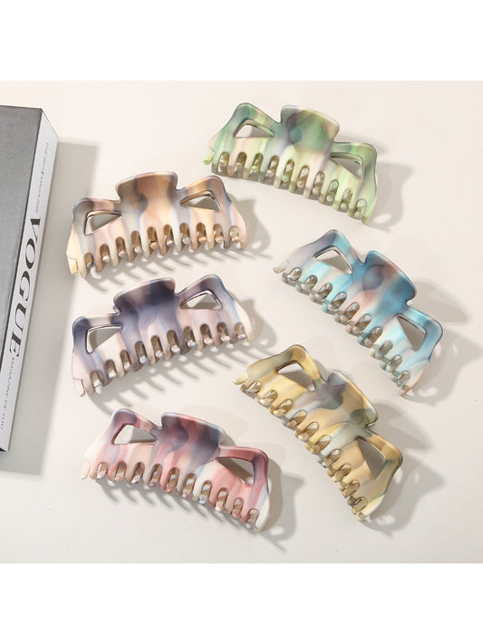 Beau - Ink Wash Striped Shark Hair Claw Clip