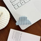 Beau - Sweet Style Striped Plastic Hair Claw Clip