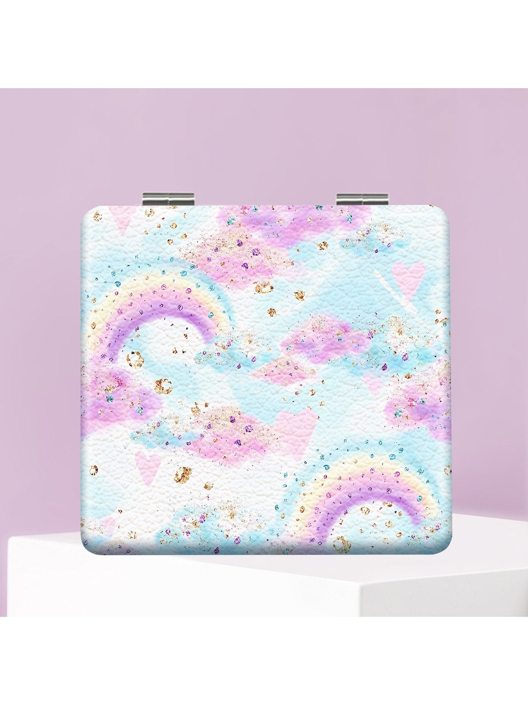 Mirroray - Y2K Floral Pattern Folding Makeup Mirror