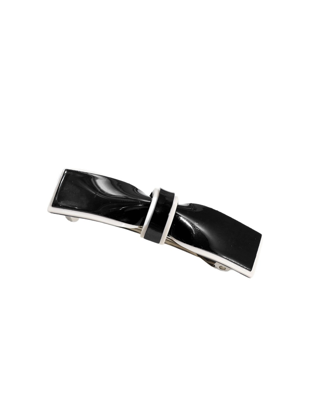 Beau - Plastic and Alloy Bow Design Top Hair Clip