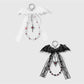 Keypus - Y2K Lace Bow Bat Shape Bag Charm Keychain