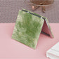 Mirroray - Green Textured Pattern Square Compact Mirror