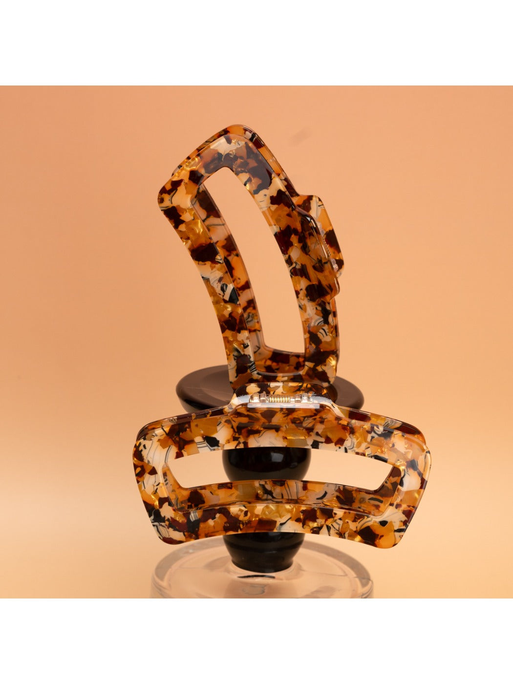 Beau - Leopard Print Pvc Hair Clip