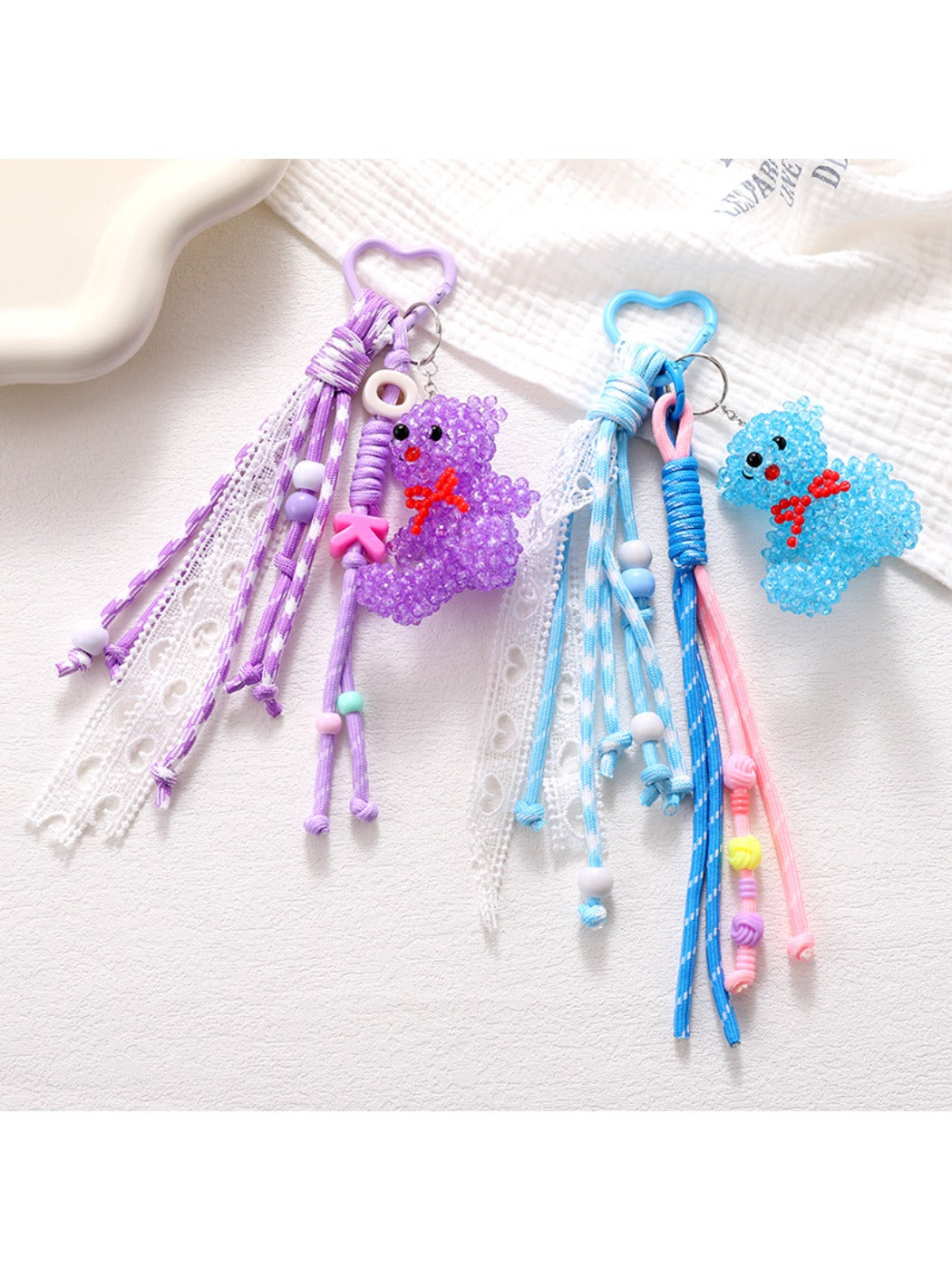 Keypus - Bow-Tie Bear-Shaped Keychain