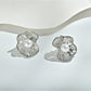 Earedge - Luxe Openwork Ruffled Stud Earrings