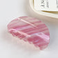 Beau - Patterned PVC Marbled Finish Claw Hair Clip