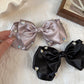 Beau - Rhinestone Bow Decorative Hair Clip