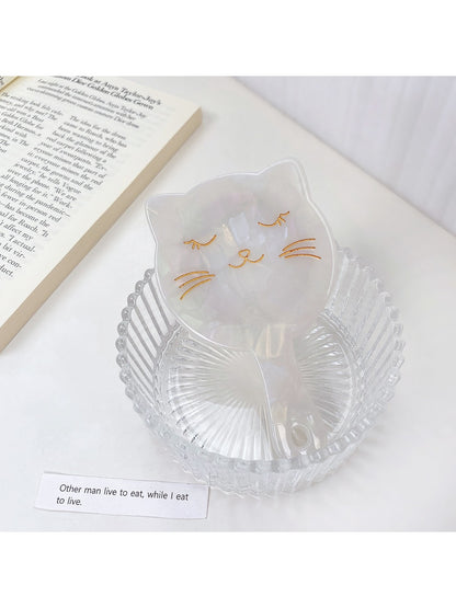 Mirroray - Acetate Cat Handheld Mirror Portable Vanity
