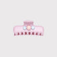 Beau - Pink Rounded Jelly Finish Claw Clip