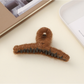 Beau - Solid Color Looped Top Hair Claw Clip