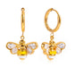 Earedge - Bee Motif Drop Earrings