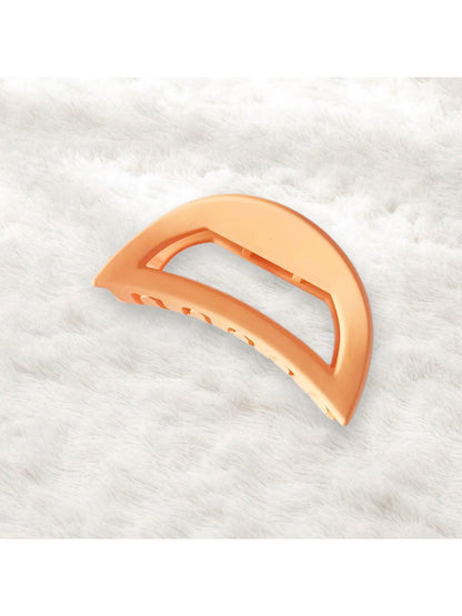 Beau - Plastic Half Circle Geometric Hair Claw Clip